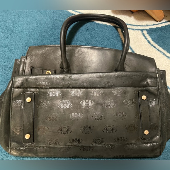 COPY - Juicy Couture Large Leather Satchel with Logo Engraved Throughout. - Picture 3 of 15